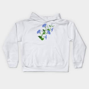 Morning Glory Flowers Kids Hoodie